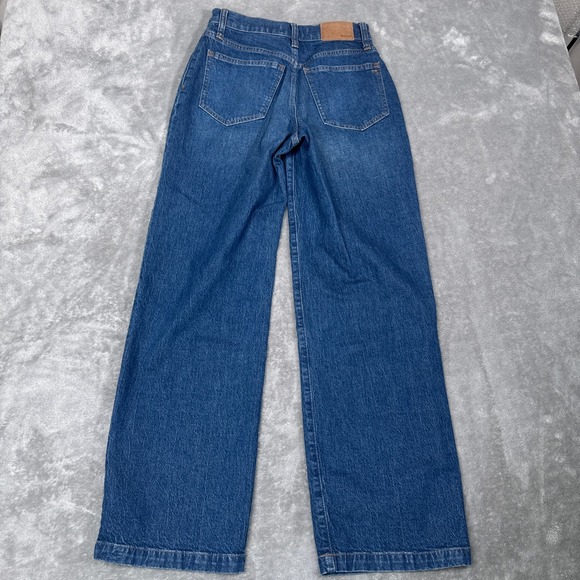 Madewell Jeans Women 25 Denim The Perfect Vintage Wide Leg Patch Pockets Trouser - Picture 7 of 14